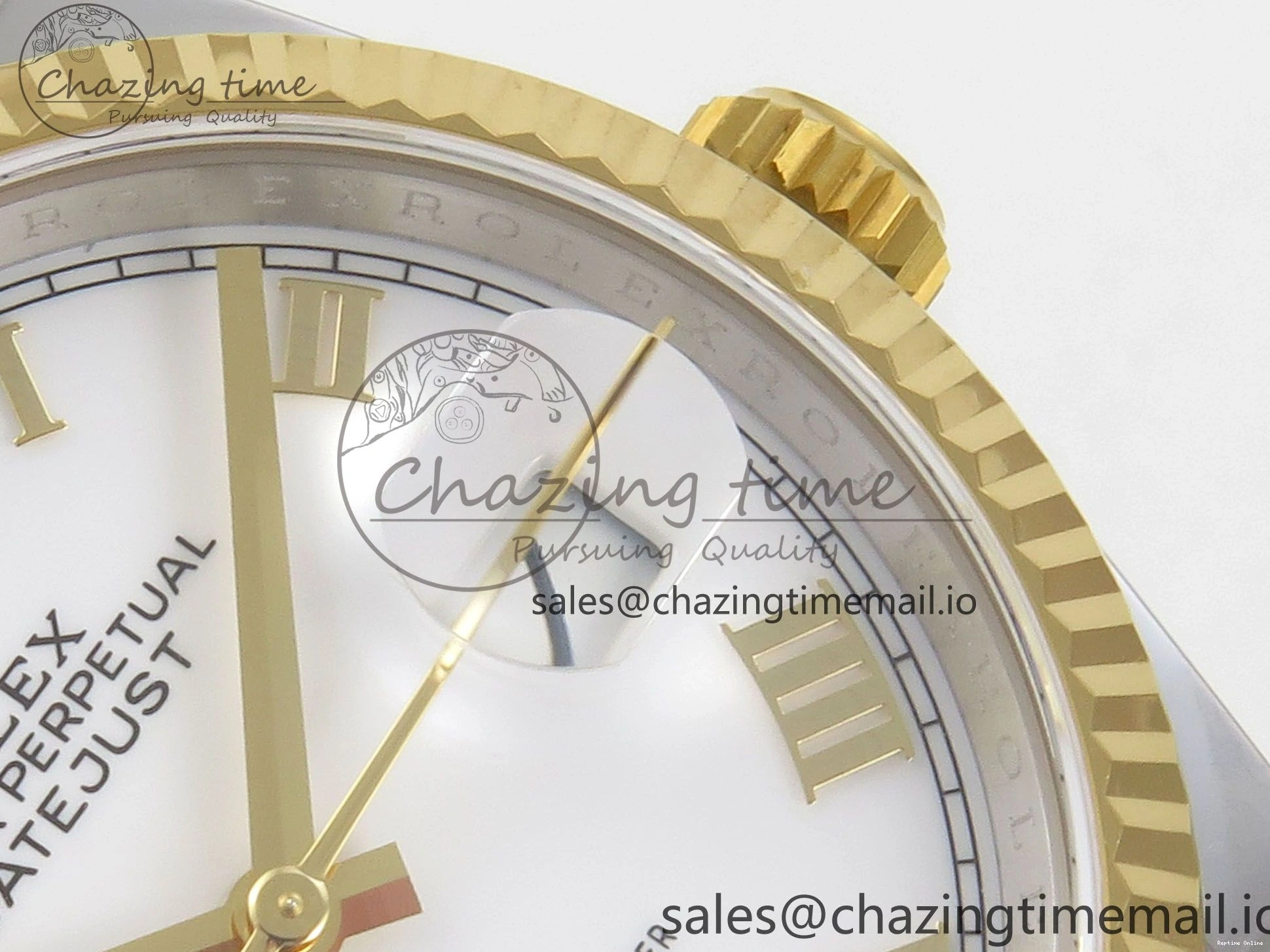 0101 TravelReady DateJust 36 SS YG ARF 1:1 Best Edition 904L Steel White Dial YG Roman on Oyster Bracelet SH 99